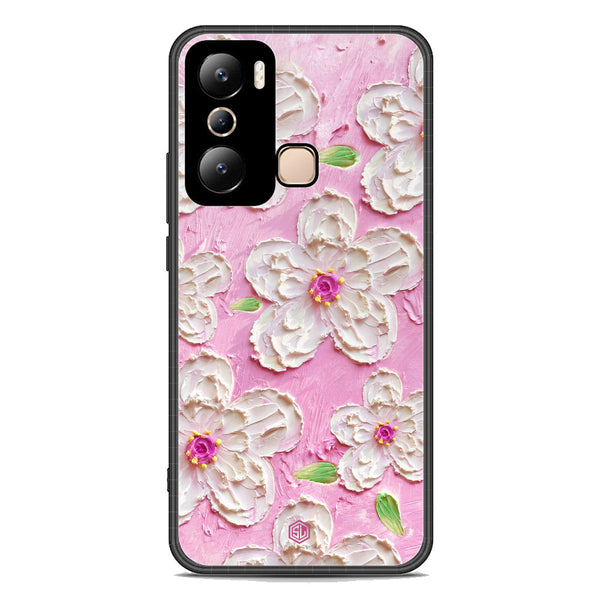 Floral Series Soft Phone Case - Premium Glass Case - Design 5 - Infinix Hot 20i