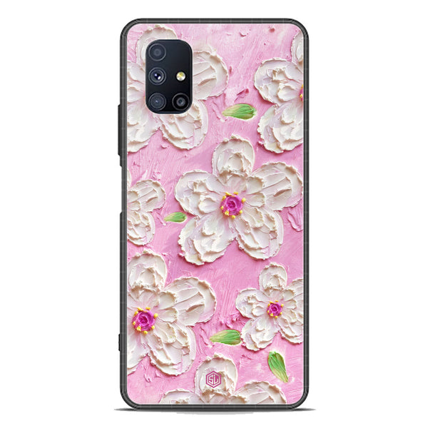 Floral Series Soft Phone Case - Premium Glass Case - Design 5 - Samsung Galaxy M51