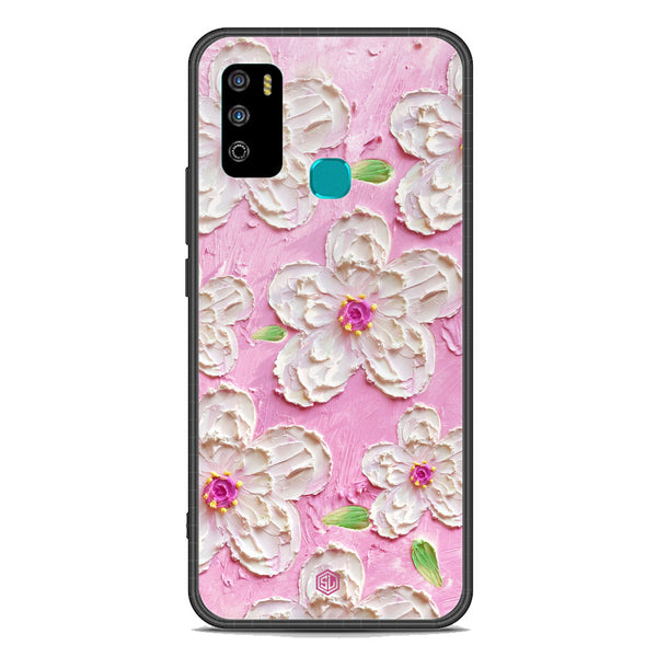 Floral Series Soft Phone Case - Premium Glass Case - Design 5 - Infinix Hot 9 Play