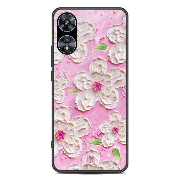 Floral Series Soft Phone Case - Premium Glass Case - Design 5 - Oppo A78 4G