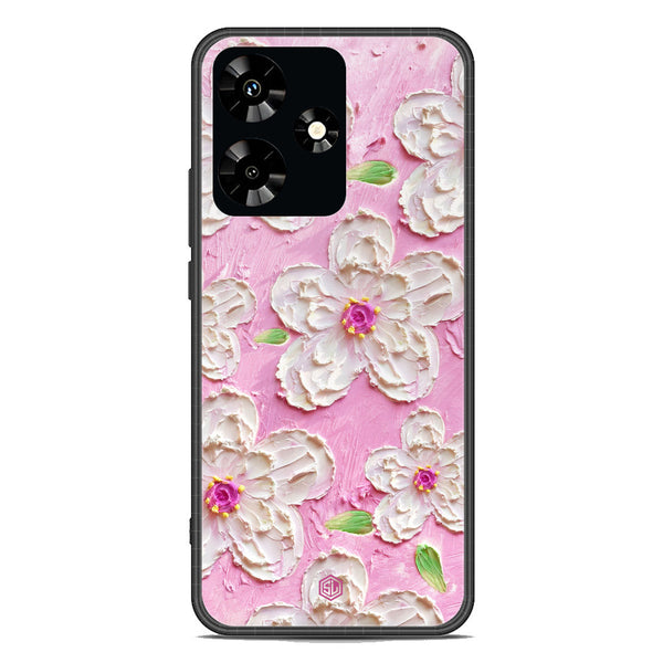 Floral Series Soft Phone Case - Premium Glass Case - Design 5 - Infinix Hot 30