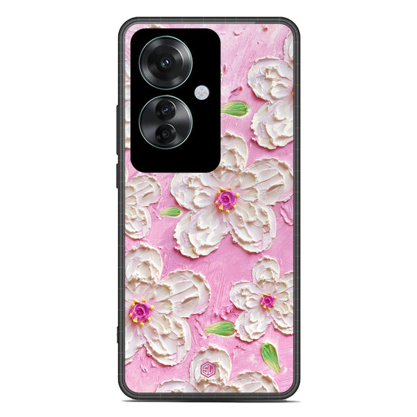 Floral Series Soft Phone Case - Premium Glass Case - Design 5 - Oppo Reno 11F