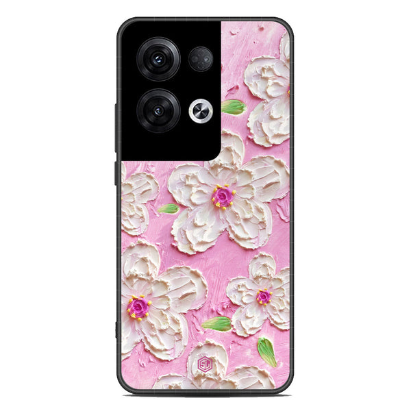 Floral Series Soft Phone Case - Premium Glass Case - Design 5 - Oppo Reno 8 Pro Plus