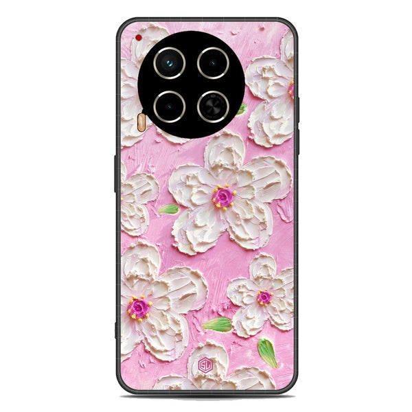 Floral Series Soft Phone Case - Premium Glass Case - Design 5 - Tecno Camon 30