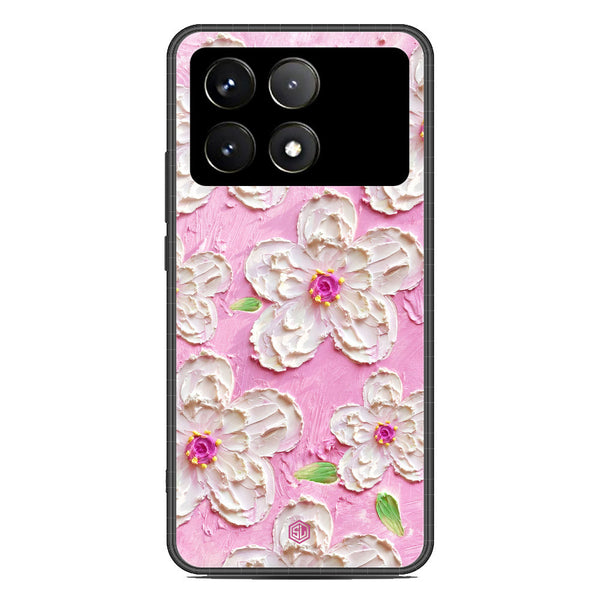 Floral Series Soft Phone Case - Premium Glass Case - Design 5 - Xiaomi Poco X6 Pro