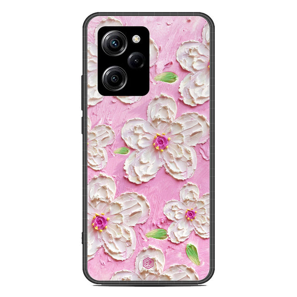 Floral Series Soft Phone Case - Premium Glass Case - Design 5 - Xiaomi Poco X5 Pro