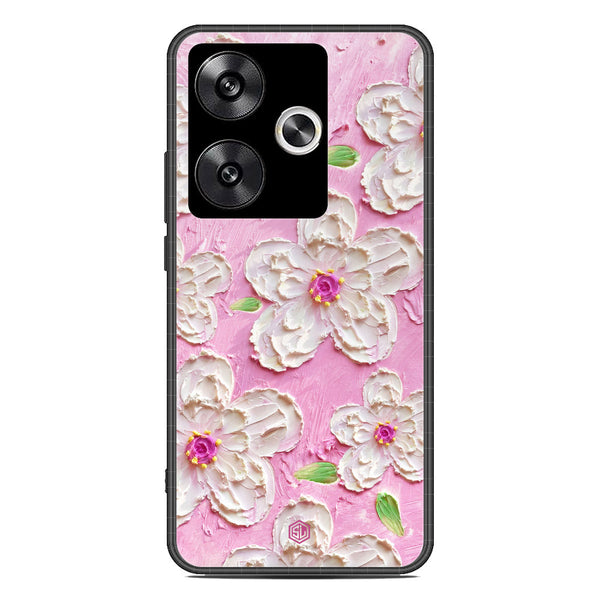 Floral Series Soft Phone Case - Premium Glass Case - Design 5 - Xiaomi Poco F6