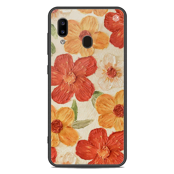 Floral Series Soft Phone Case - Premium Glass Case - Design 6 - Samsung Galaxy A20