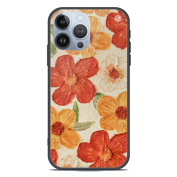 Floral Series Soft Phone Case - Premium Glass Case - Design 6 - iPhone 13 Pro