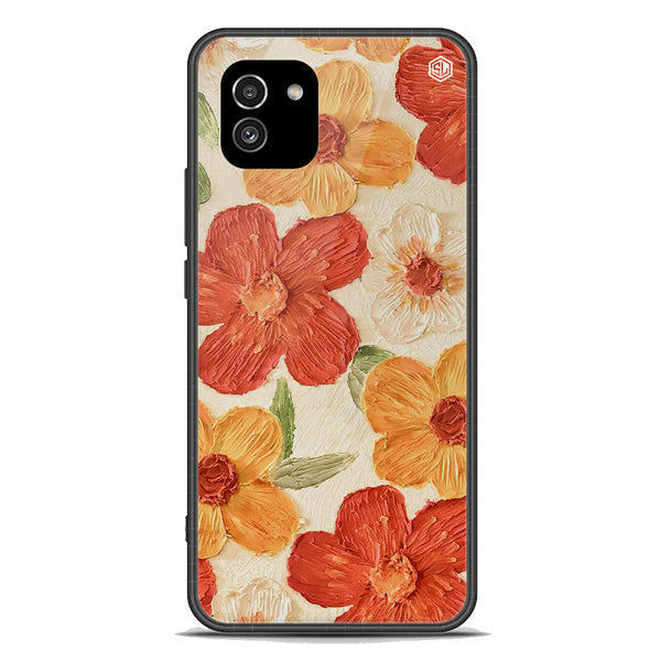 Floral Series Soft Phone Case - Premium Glass Case - Design 6 - Samsung Galaxy A03