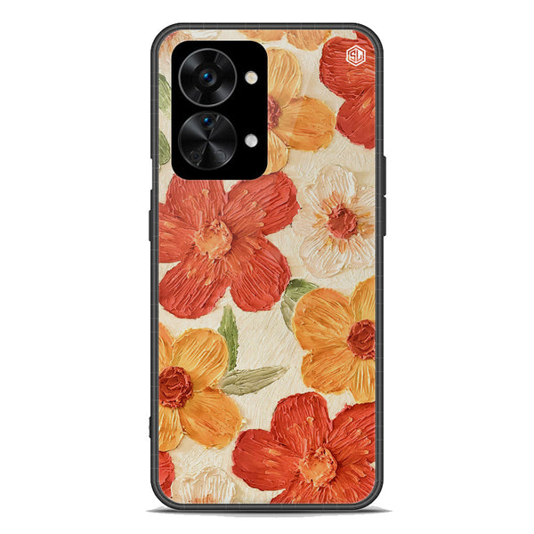 Floral Series Soft Phone Case - Premium Glass Case - Design 6 - OnePlus Nord 2T