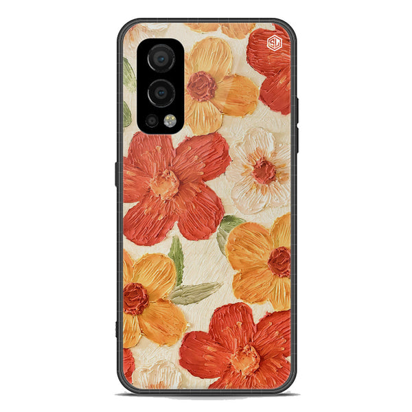 Floral Series Soft Phone Case - Premium Glass Case - Design 6 - OnePlus Nord 2