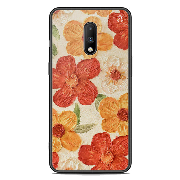 Floral Series Soft Phone Case - Premium Glass Case - Design 6 - OnePlus 7