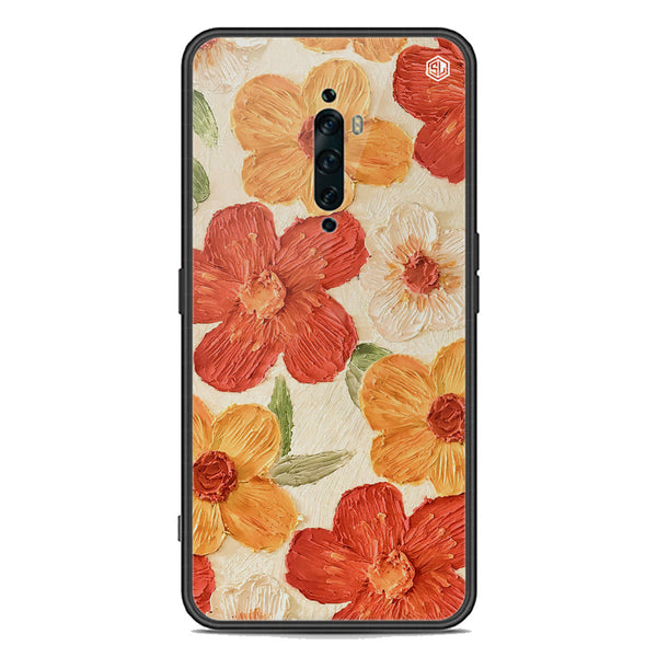 Floral Series Soft Phone Case - Premium Glass Case - Design 6 - Oppo Reno 2F