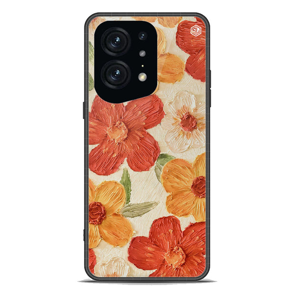 Floral Series Soft Phone Case - Premium Glass Case - Design 6 - Oppo Find X5 Pro