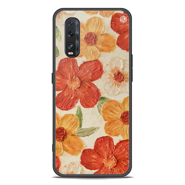 Floral Series Soft Phone Case - Premium Glass Case - Design 6 - Oppo Find X2