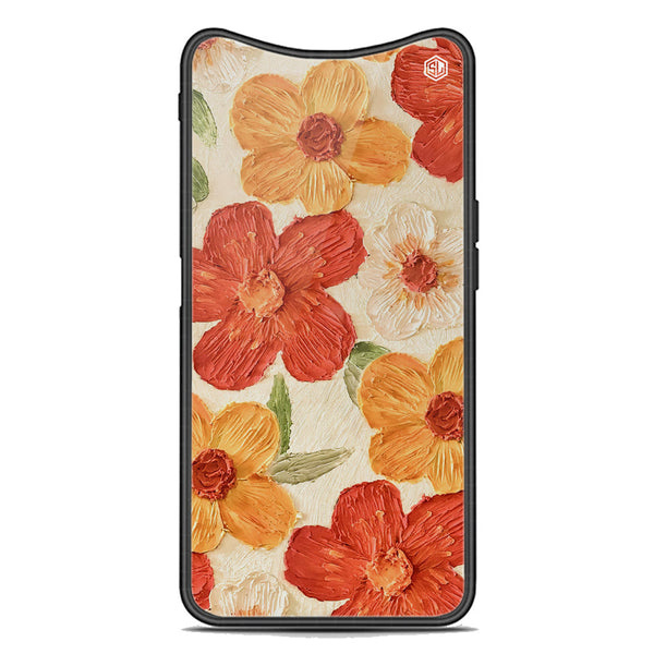 Floral Series Soft Phone Case - Premium Glass Case - Design 6 - Oppo Find X