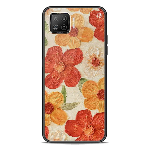 Floral Series Soft Phone Case - Premium Glass Case - Design 6 - Oppo F17 Pro