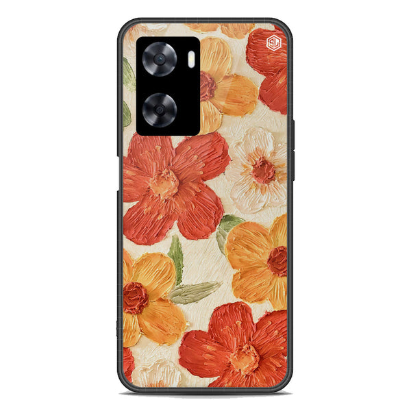 Floral Series Soft Phone Case - Premium Glass Case - Design 6 - Oppo A77s