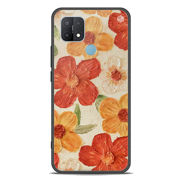 Floral Series Soft Phone Case - Premium Glass Case - Design 6 - Oppo A35