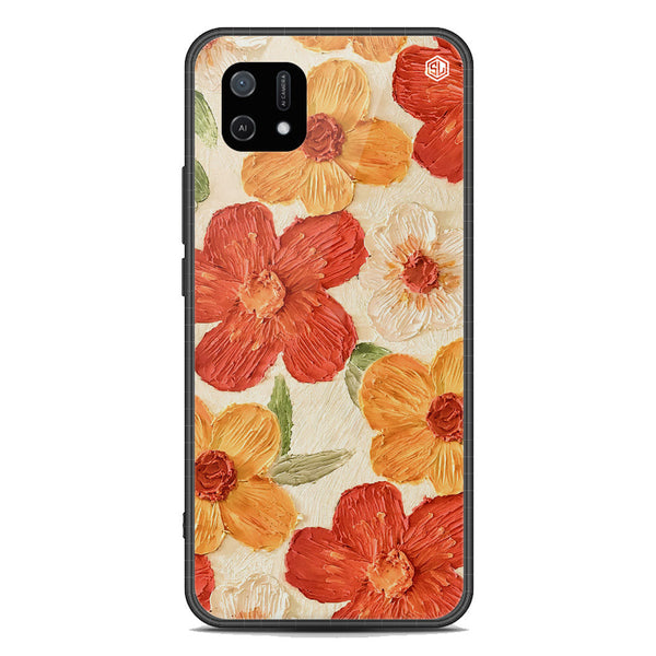 Floral Series Soft Phone Case - Premium Glass Case - Design 6 - Oppo A16K