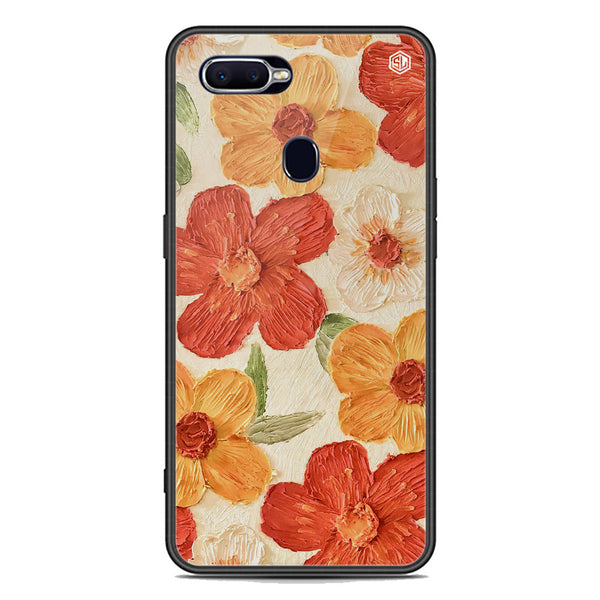 Floral Series Soft Phone Case - Premium Glass Case - Design 6 - Oppo A7x