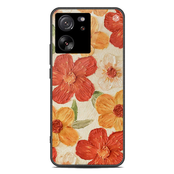 Floral Series Soft Phone Case - Premium Glass Case - Design 6 - Xiaomi 13T