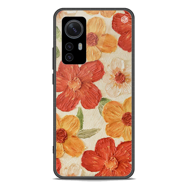 Floral Series Soft Phone Case - Premium Glass Case - Design 6 - Xiaomi 12