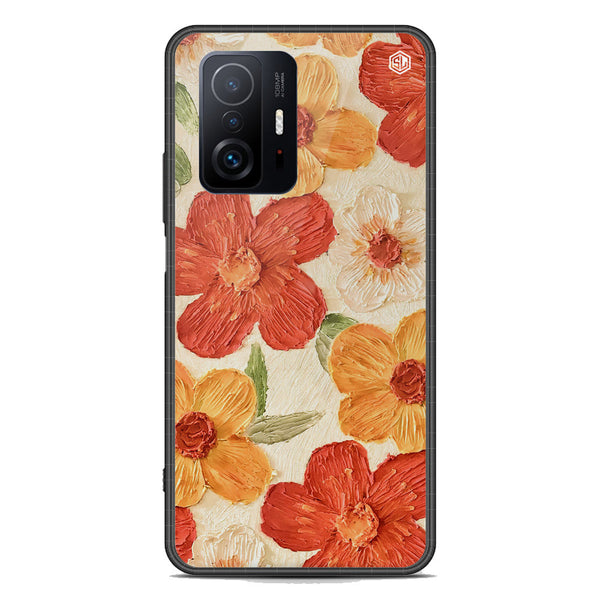 Floral Series Soft Phone Case - Premium Glass Case - Design 6 - Xiaomi 11T Pro