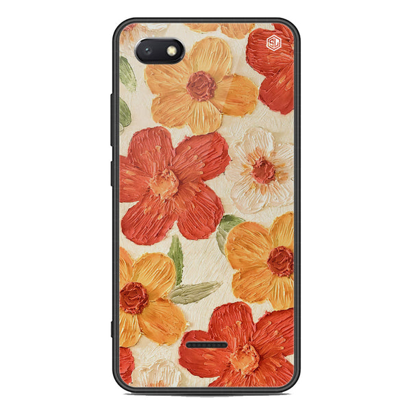 Floral Series Soft Phone Case - Premium Glass Case - Design 6 - Xiaomi Redmi 6A