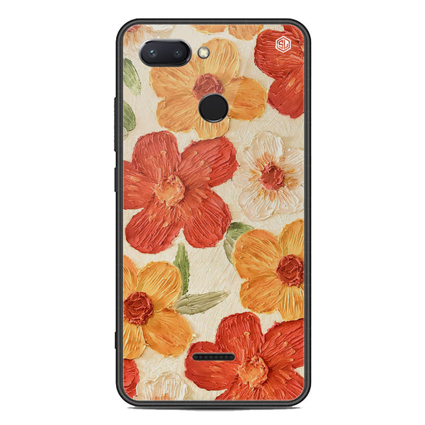 Floral Series Soft Phone Case - Premium Glass Case - Design 6 - Xiaomi Redmi 6