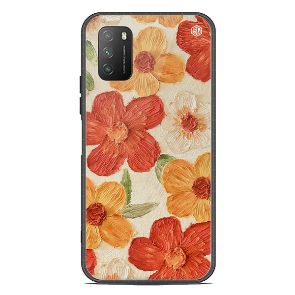 Floral Series Soft Phone Case - Premium Glass Case - Design 6 - Xiaomi Poco M3