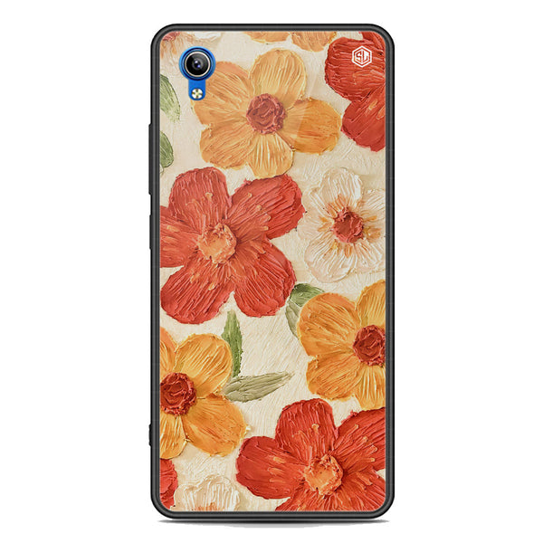 Floral Series Soft Phone Case - Premium Glass Case - Design 6 - Vivo Y91C