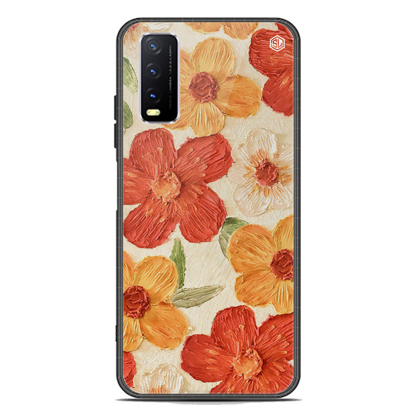 Floral Series Soft Phone Case - Premium Glass Case - Design 6 - Vivo Y20i