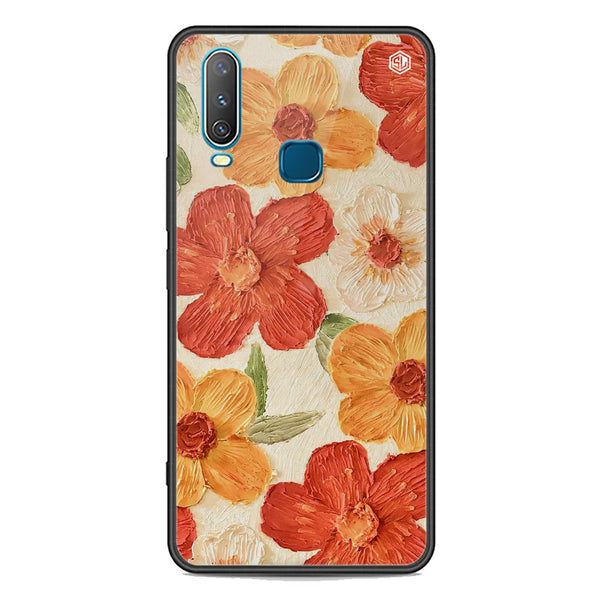 Floral Series Soft Phone Case - Premium Glass Case - Design 6 - Vivo Y15