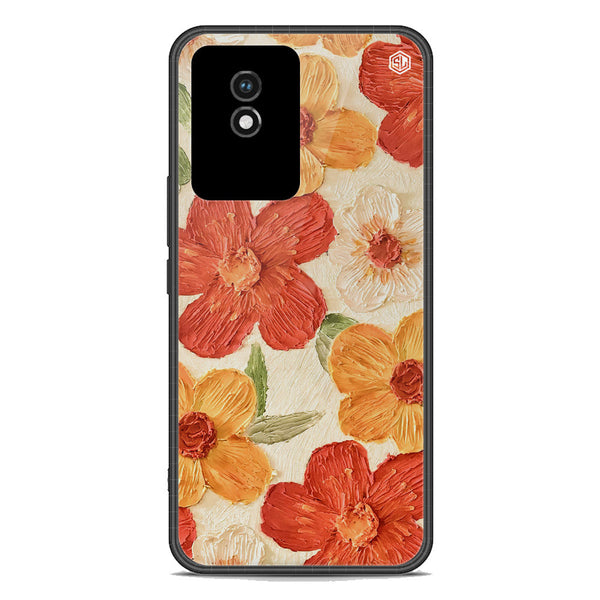 Floral Series Soft Phone Case - Premium Glass Case - Design 6 - Vivo Y02A