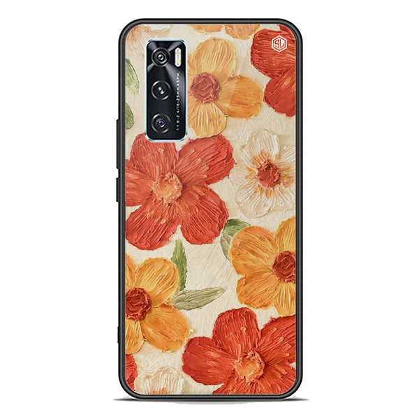 Floral Series Soft Phone Case - Premium Glass Case - Design 6 - Vivo V20 SE