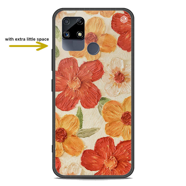 Floral Series Soft Phone Case - Premium Glass Case - Design 6 - Realme C12