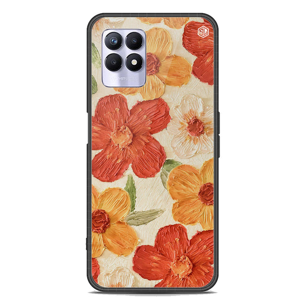 Floral Series Soft Phone Case - Premium Glass Case - Design 6 - Realme 8i