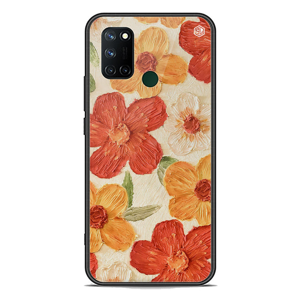 Floral Series Soft Phone Case - Premium Glass Case - Design 6 - Realme 7i