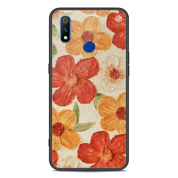 Floral Series Soft Phone Case - Premium Glass Case - Design 6 - Realme 3