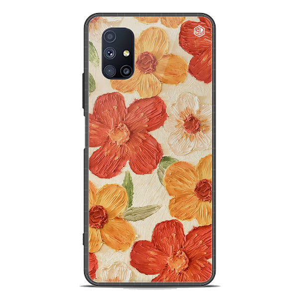 Floral Series Soft Phone Case - Premium Glass Case - Design 6 - Samsung Galaxy M51