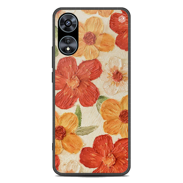 Floral Series Soft Phone Case - Premium Glass Case - Design 6 - Oppo A78 4G