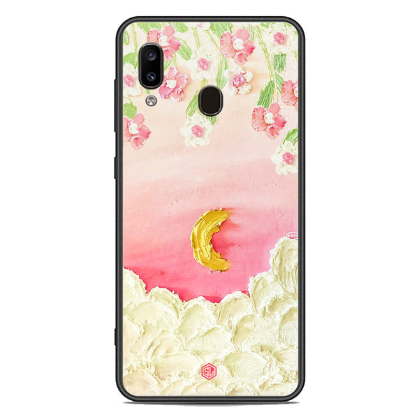 Floral Series Soft Phone Case - Premium Glass Case - Design 7 - Samsung Galaxy A20