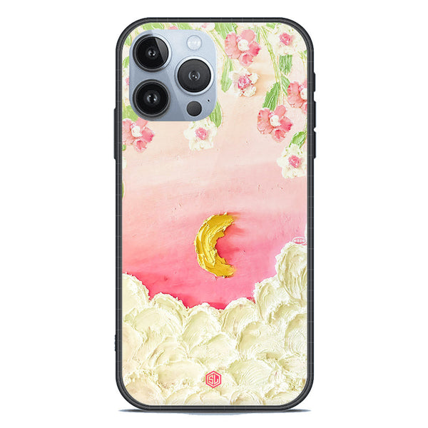 Floral Series Soft Phone Case - Premium Glass Case - Design 7 - iPhone 13 Pro