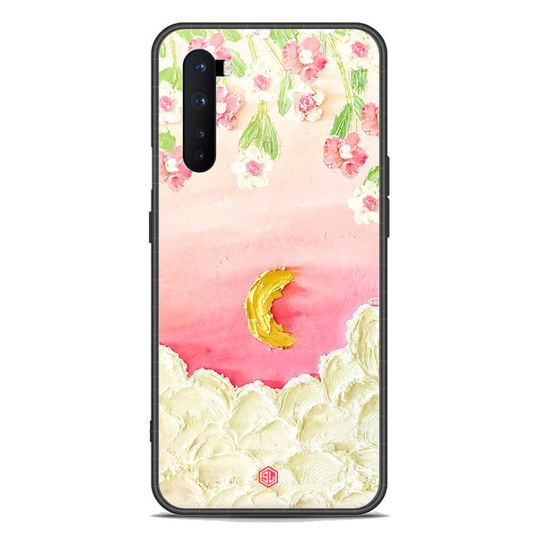 Floral Series Soft Phone Case - Premium Glass Case - Design 7 - OnePlus Nord