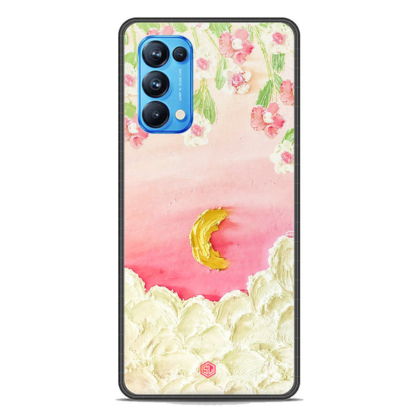 Floral Series Soft Phone Case - Premium Glass Case - Design 7 - Oppo Reno 5 Pro 5G