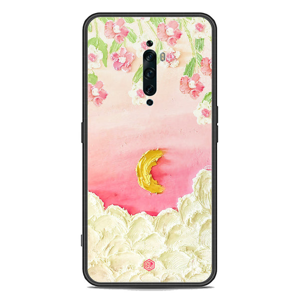 Floral Series Soft Phone Case - Premium Glass Case - Design 7 - Oppo Reno 2F