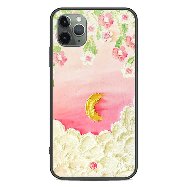 Floral Series Soft Phone Case - Premium Glass Case - Design 7 - iPhone 11 Pro Max