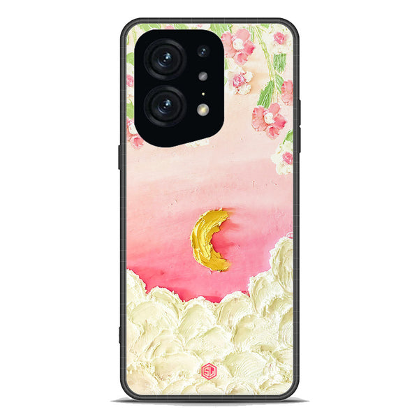 Floral Series Soft Phone Case - Premium Glass Case - Design 7 - Oppo Find X5 Pro